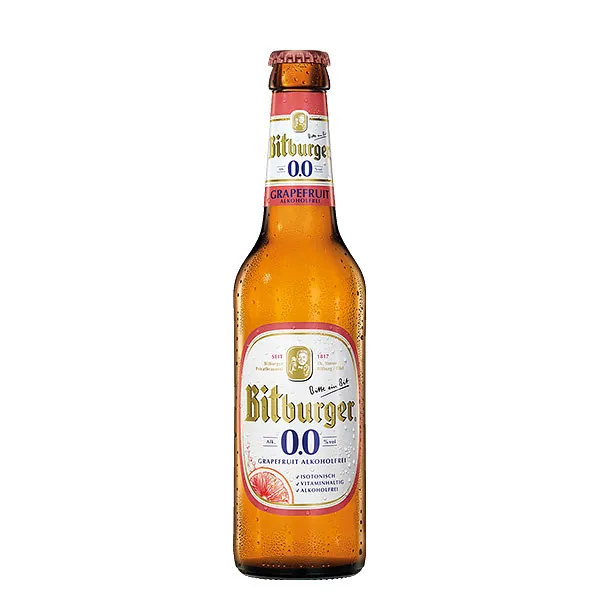 Bitburger 0,0% Grapefruit Alkoholfrei 24×0,33L