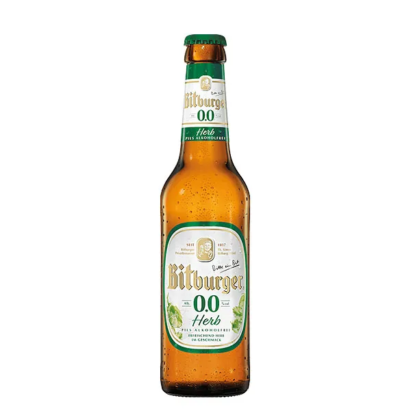 Bitburger 0,0% Herb Pils Alkoholfrei 24×0,33L