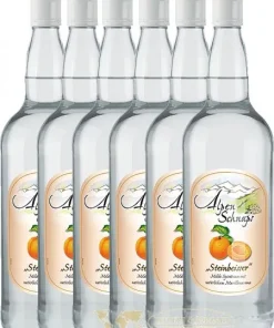 Alternative view of Alpenschnaps Steinbeisser Marille 6 x 1,0 Liter