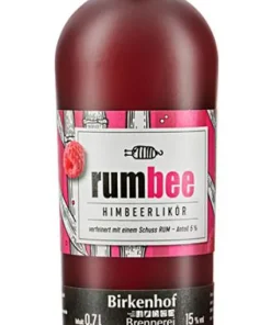 Birkenhof Brennerei – RumBee Himbeerlikör mit Jamaika-Rum Alk.15vol.% 0,7l