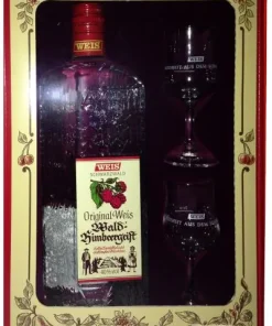 Alternative view of Elztalbrennerei Georg Weis HIMBEERGEIST in GP 0,5 ltr. mit 2 Gläsern