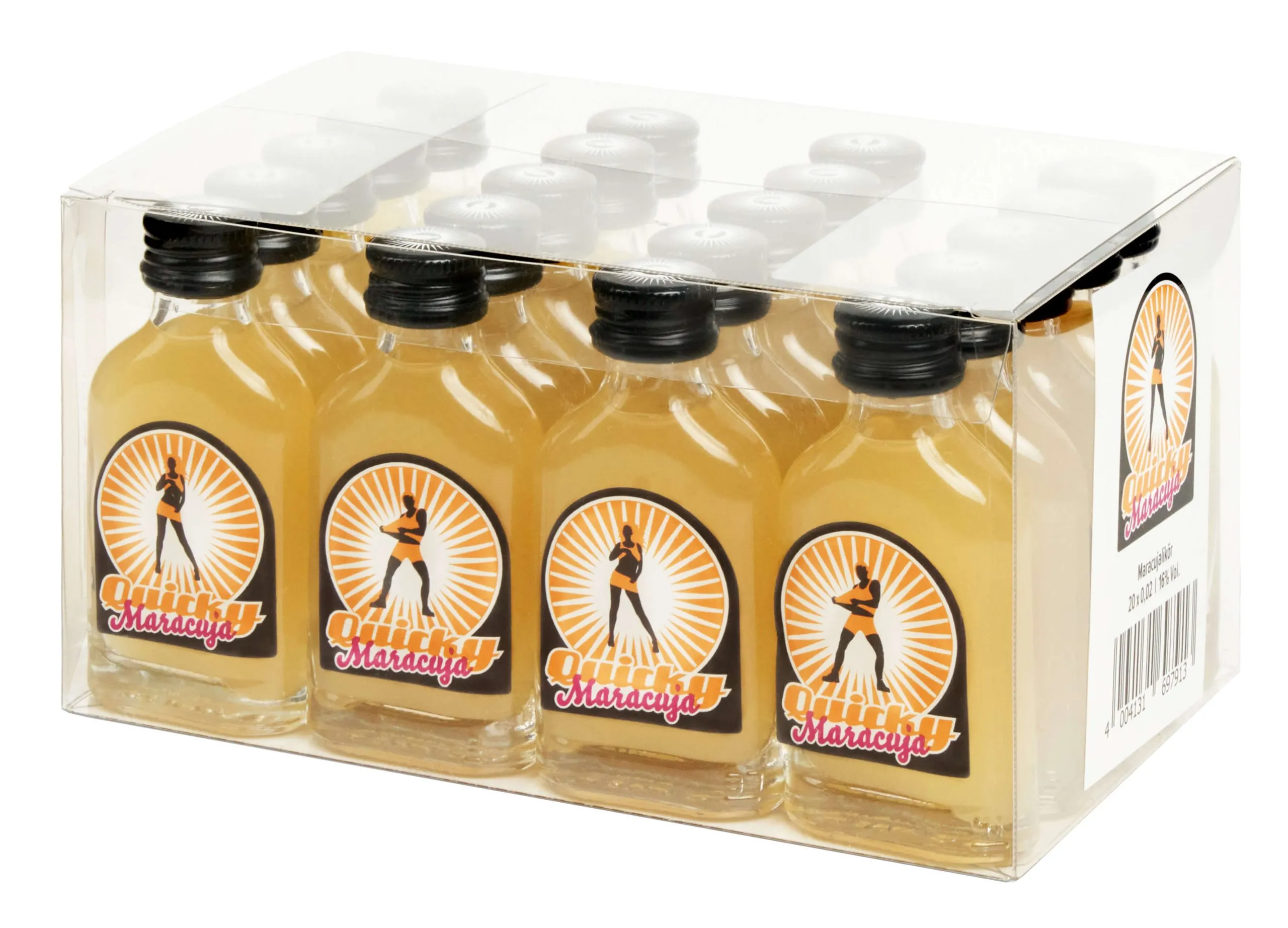 QUICKY – Maracujalikör Alk.16vol.% 20×0,02l – Bild 2