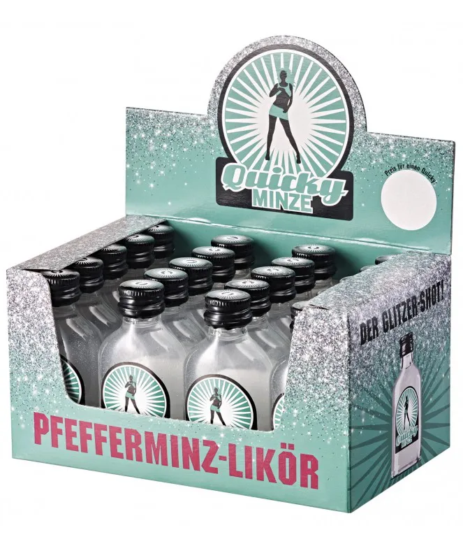 QUICKY – Pfefferminzlikör Alk.18vol.% 20×0,02l