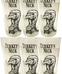 Wild Turkey LONGDRINK Glas 6 Stück mit Eichstrich 2 und 4 cl