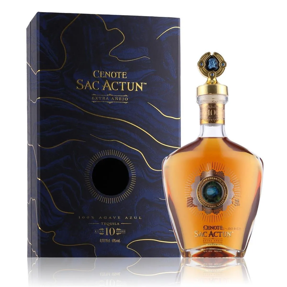 Cenote 10 Years Sac Actun Extra Anejo Tequila 40% Vol. 0,7l in Geschenkbox – Bild 2