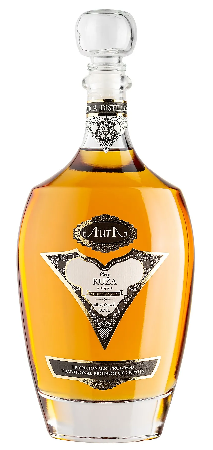 Aura Ruza 0,7 Ltr. – Rosenblütenbrand – Kroatien – Bild 2