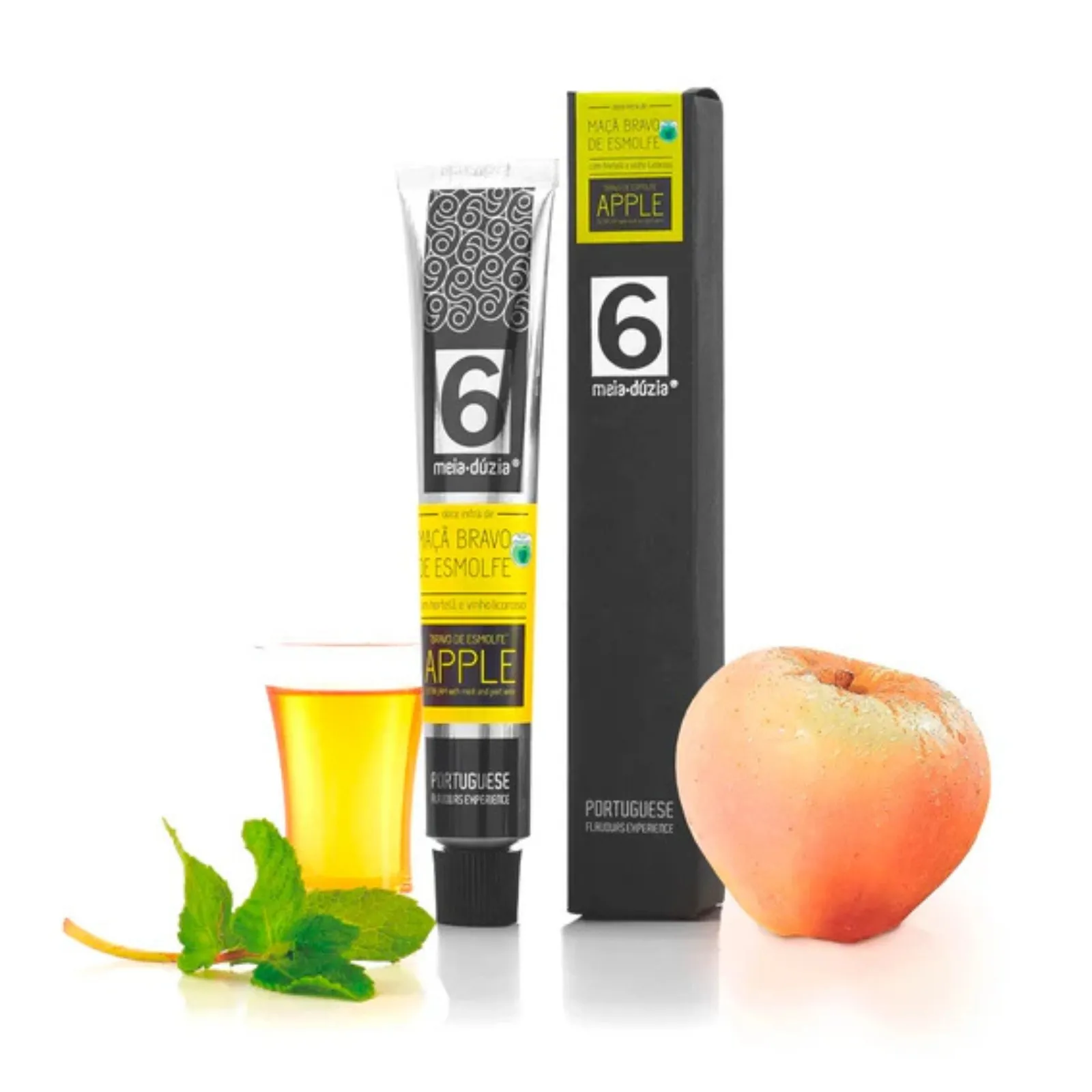 Meia-Dúzia Bravo de Esmolfe Apfel mit Minze und Likörweinmarmelade-75 g – Bild 2
