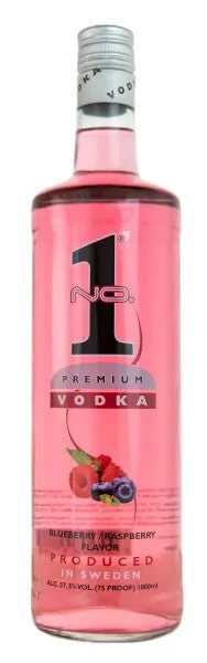 No. 1 Premium Vodka Blueberry Raspberry 37.5 % 1L FL